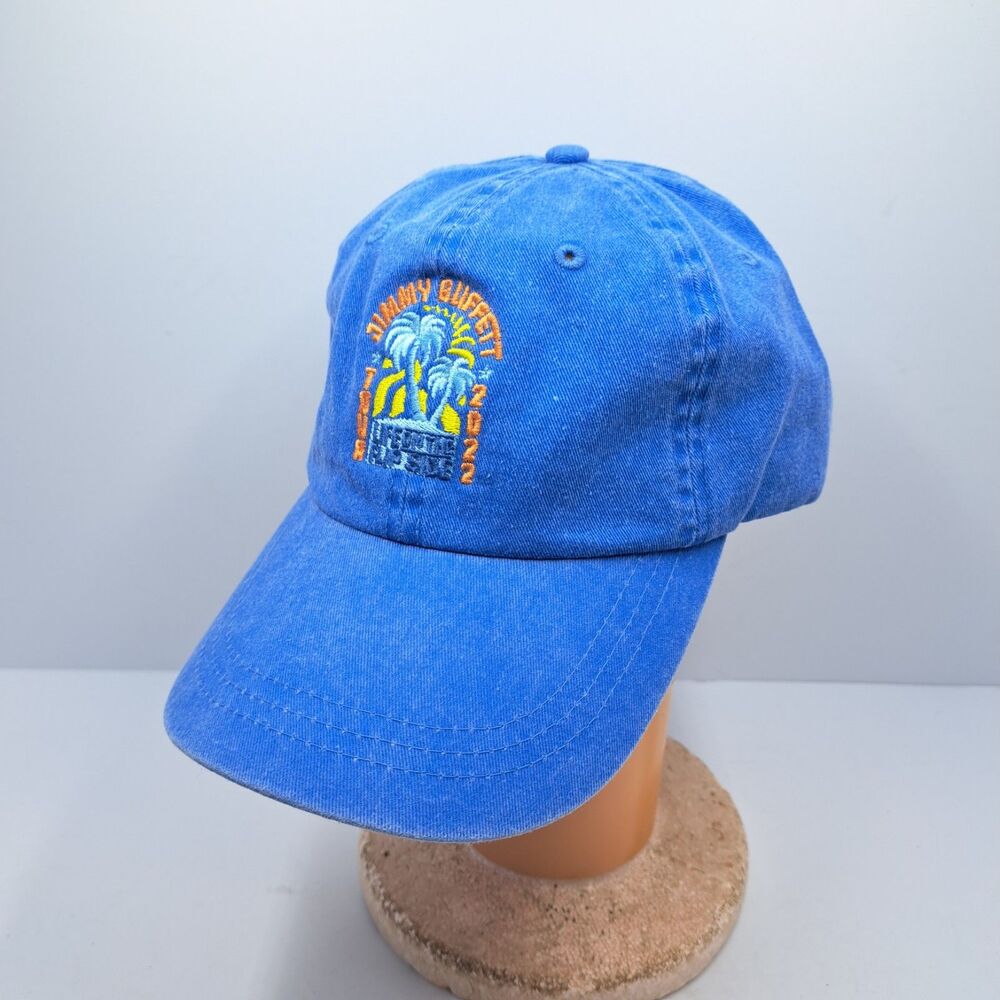 Jimmy Buffett 2022 Tour Hat Blue Life On the Flip Side Redux Concert Strapback